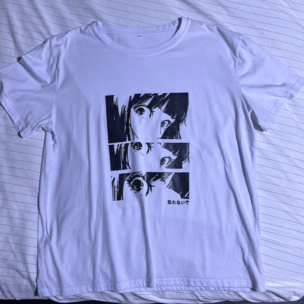 White anime shirt